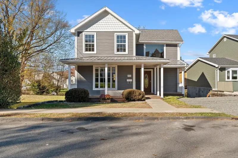 Two-story home with a covered porch in Northeastern Pennsylvania